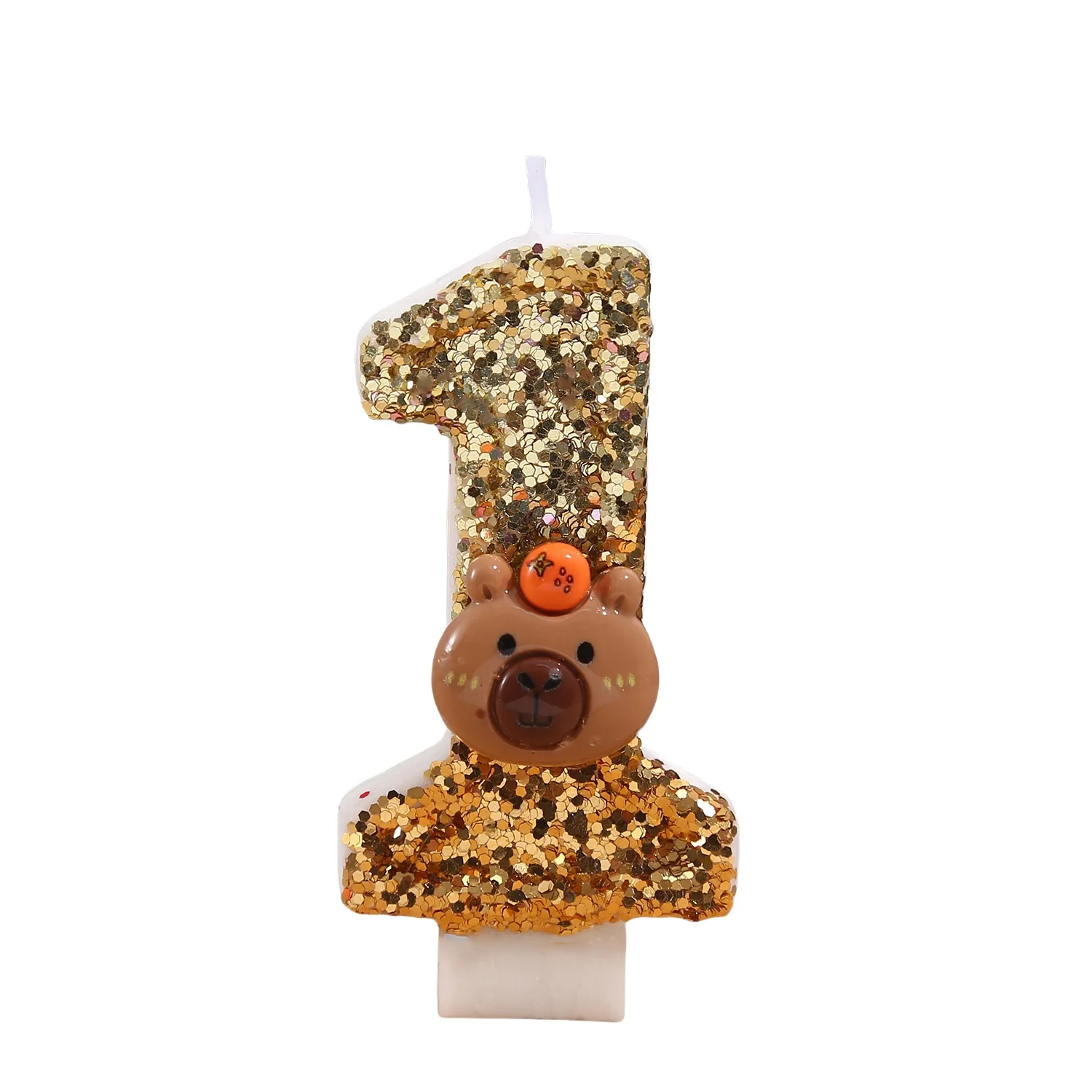 

Cute Capybara Theme Birthday Number 0-9 Candle Children's Themed Party Anniversary Party Baby Shower Candles Kids Party Gifts