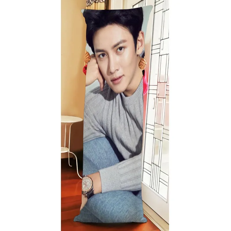 KPOP Ji Chang Wook Pillowcase Printed Satin Fabric Pillow Cover Rectangular Zipper Kawaii Body Cover Dropshipping 0426