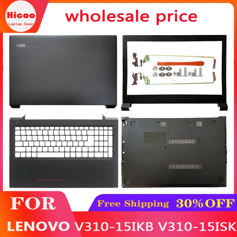 laptop lcd tampa traseira moldura frontal dobradicas palmrest caixa inferior superior carcaca superior preto novo v31015ikb v310 15isk 01