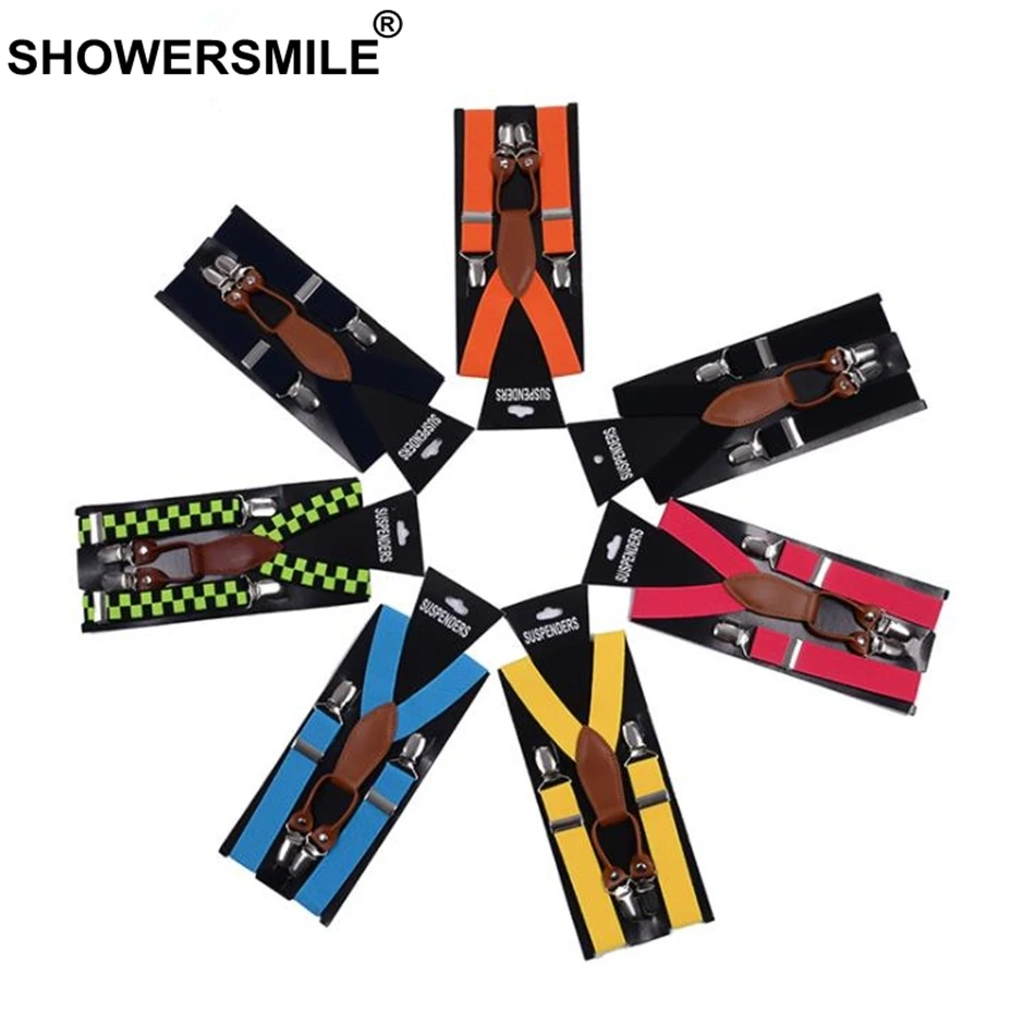 SHOWERSMILE Famale الحمالات النساء الجلود الأحمر بنطلون حزام 4 مقاطع امرأة الأقواس الكبار هدية لفتاة صديق الصلبة تيرانت