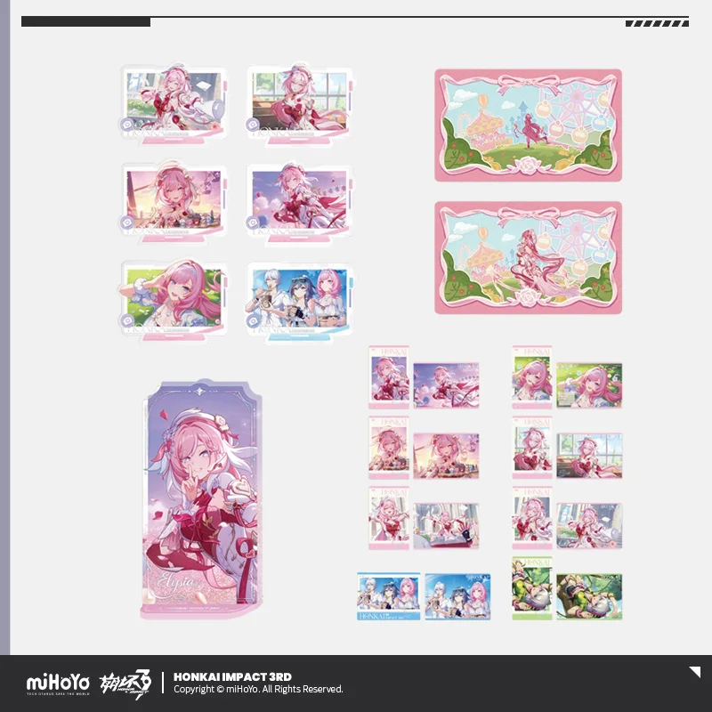 

Предпродажа Sunsyea Honkai Impact 3rd Official Merch miHoYo Оригинальные подлинные карты с акриловой подставкой серии CG Elysia