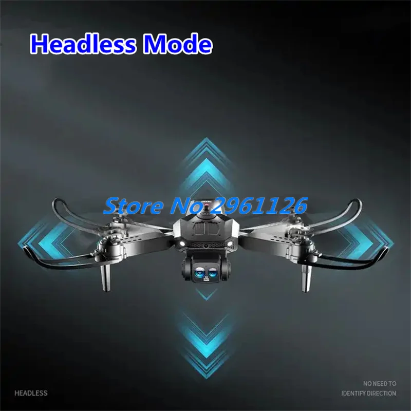 Foldable Aerial WIFI FPV Remote Control Drone 360° Obstacle Avoidance 2.4G 8K Dual Camera Optical Flow Positioning RC Quadcopter