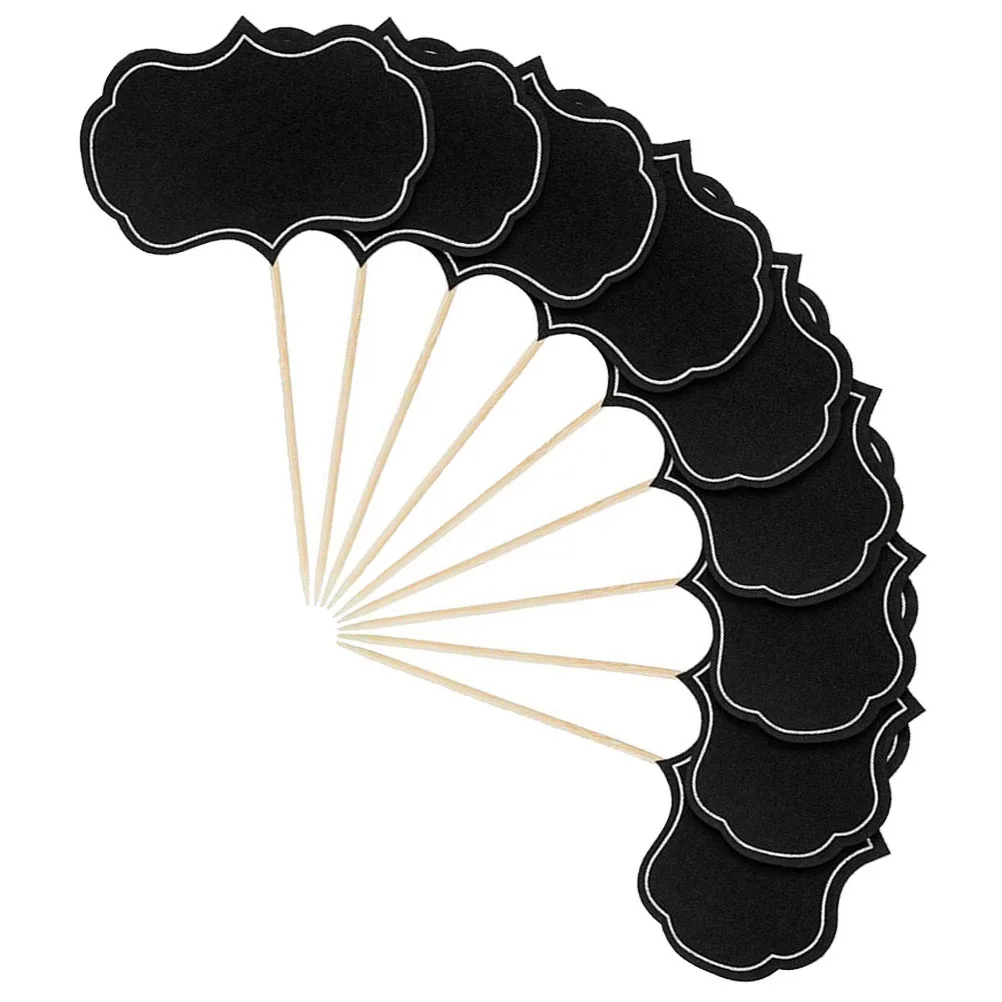 

16pcs Blackboard Sticker Labels Cheese Markers For Party Buffet Food Cake Shop Restaurant Charcuterie Boards Accessories Cupcake