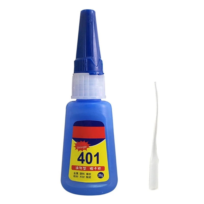 401 Super กาวสำหรับ Dual ความปลอดภัยฝาปิด/หัวฉีด Pin Point/Clog-ฟรี Pin 20g Instant กาวสำหรับ Home อุปกรณ์เสริม Repai QXNF