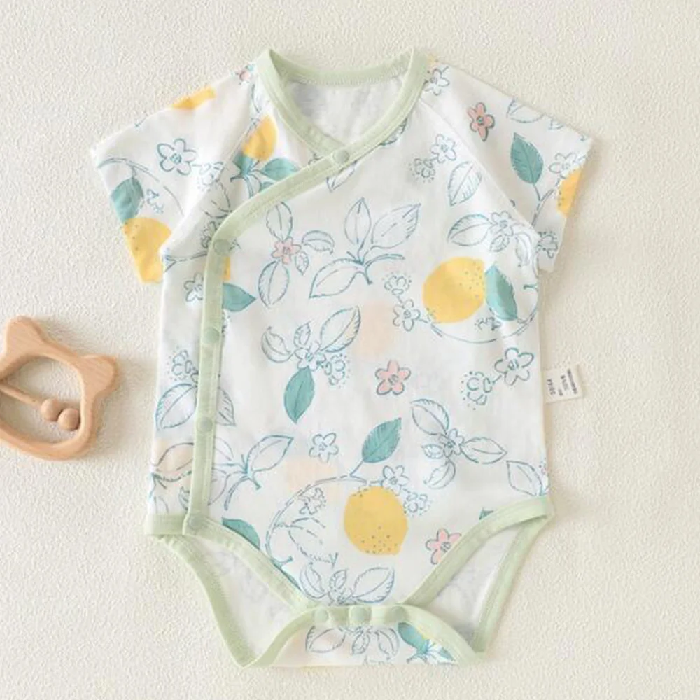 

Baby Summer Girl Clothes Cotton Floral Cute Pattern Thin Type Breathable Baby Boy Bodysuit