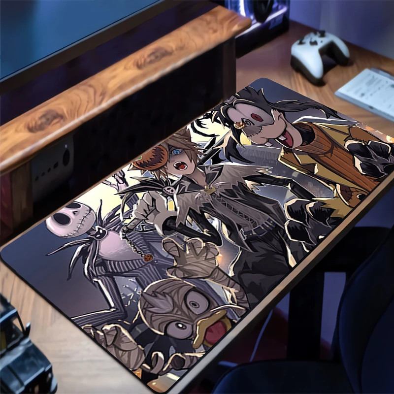

Mouse Pads Desk Mat Protector Gaming K-kingdom H-hearts Mousepad Office Table Decor Keyboard Long Pad Computer Gamer Mats