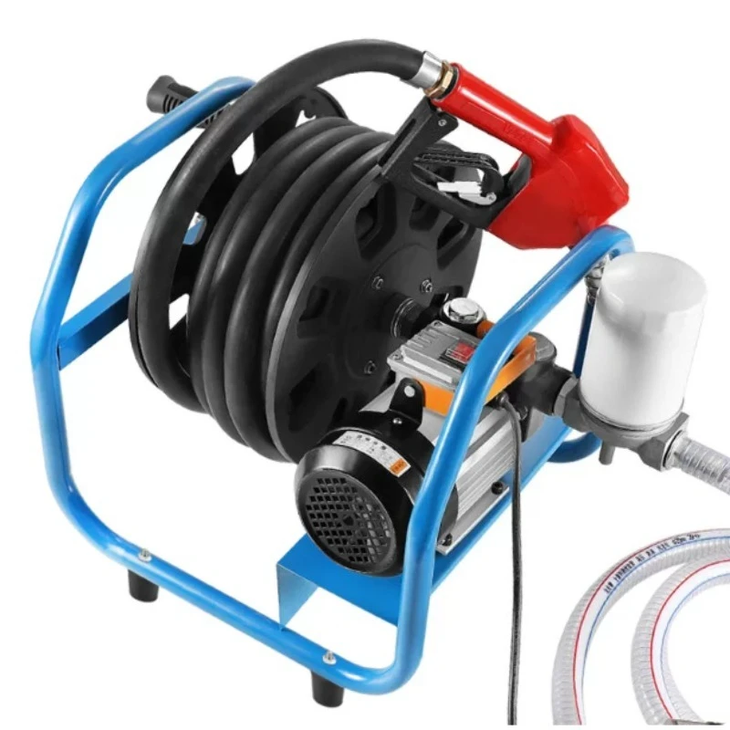 Portable 380W Diesel Oil Pump 12V 24V 220V 50L/min Small Fuel Transfer Pump for Tanker Vehicle - Electric Driven