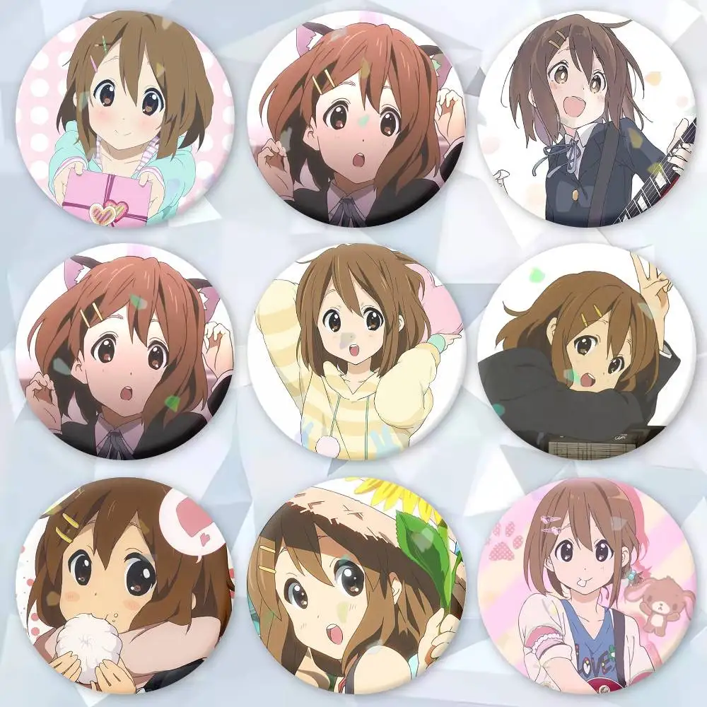 

Classic cute Anime K-K-ON yui Badges Creative Tinplate Button PinsBrooch Badge Clothes Backpack