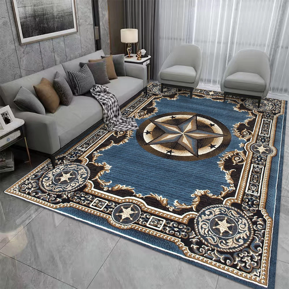 

Western Cowboy Texas Star Floor Mat Carpet for Home Living Room Kitchen Bedroom Floor Mat