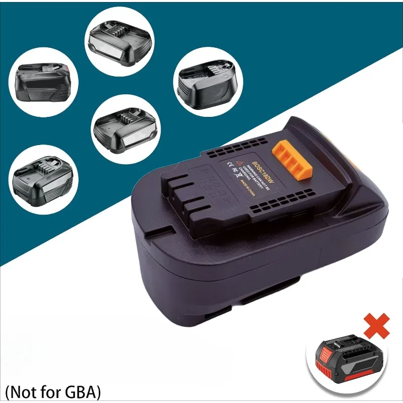 HAKSINKY Power Tool Battery Adapter BOSC18DW for Bosch 18V PBA Lithium Battery Convert To for Dewalt 18V 20V Cordless Power Tool