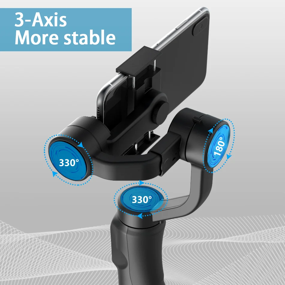 3-Axis Anti-Shake Handheld Smartphone  Gimbal Stabilizer Shooting Vlog for Capturing Short Videos and Outdoor Live Streams