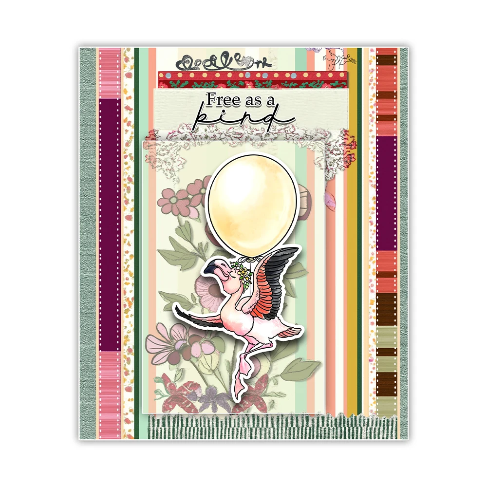 Mangocraft Little Animals And Balloons Cutting Dies Clear Stamp DIY Scrapbooking Metal Dies Silicone Stamp For Card Albums Decor