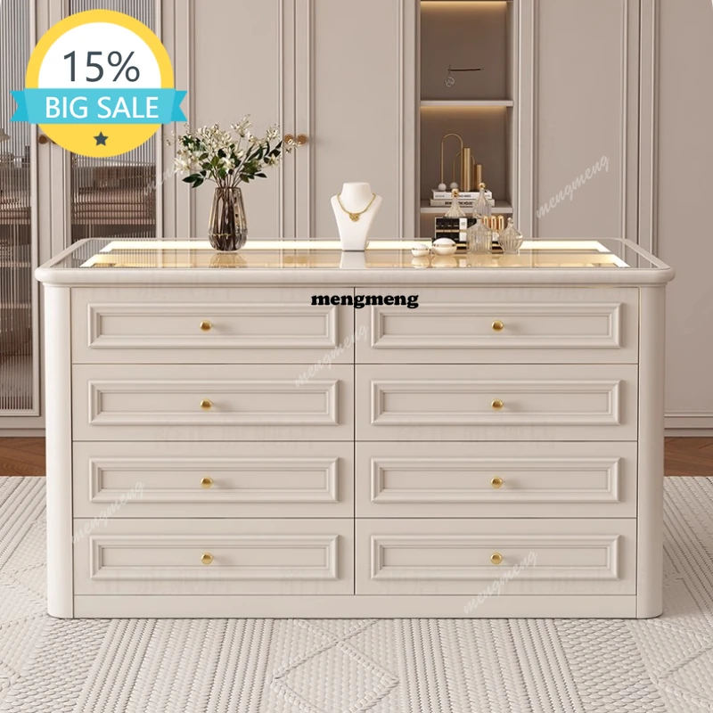 

M53 drawer chest storage cabinet home furniture liquidation Clothing store cloakroom Nakajidai solid wood jewelry display cabine