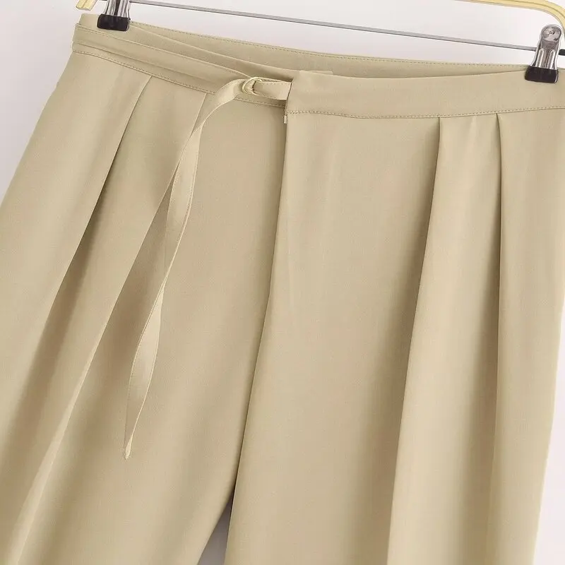 

Свободные эластичные удобные простые широкие повседневные длинные брюки женские модные осенние новые поступления для поездок на работу обычные тонкие...