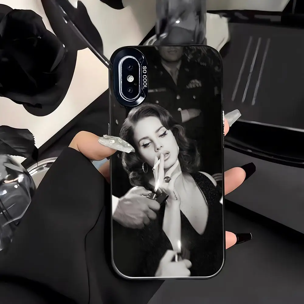 Lana Del Rey Singer Phone Case For IPhone 18 Pro Max Air 17 E 16 15 14 13 Mini Plus Colored Silver Cover