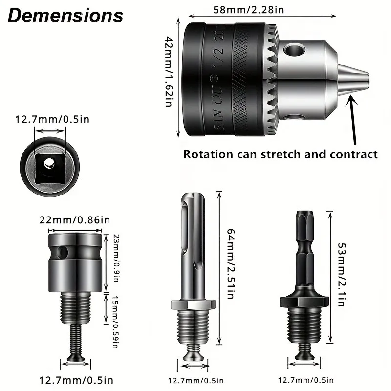 17PC Tile & Glass Drill Bit Set – Carbide Tips + Diamond Hole Saws, Multi-Shank