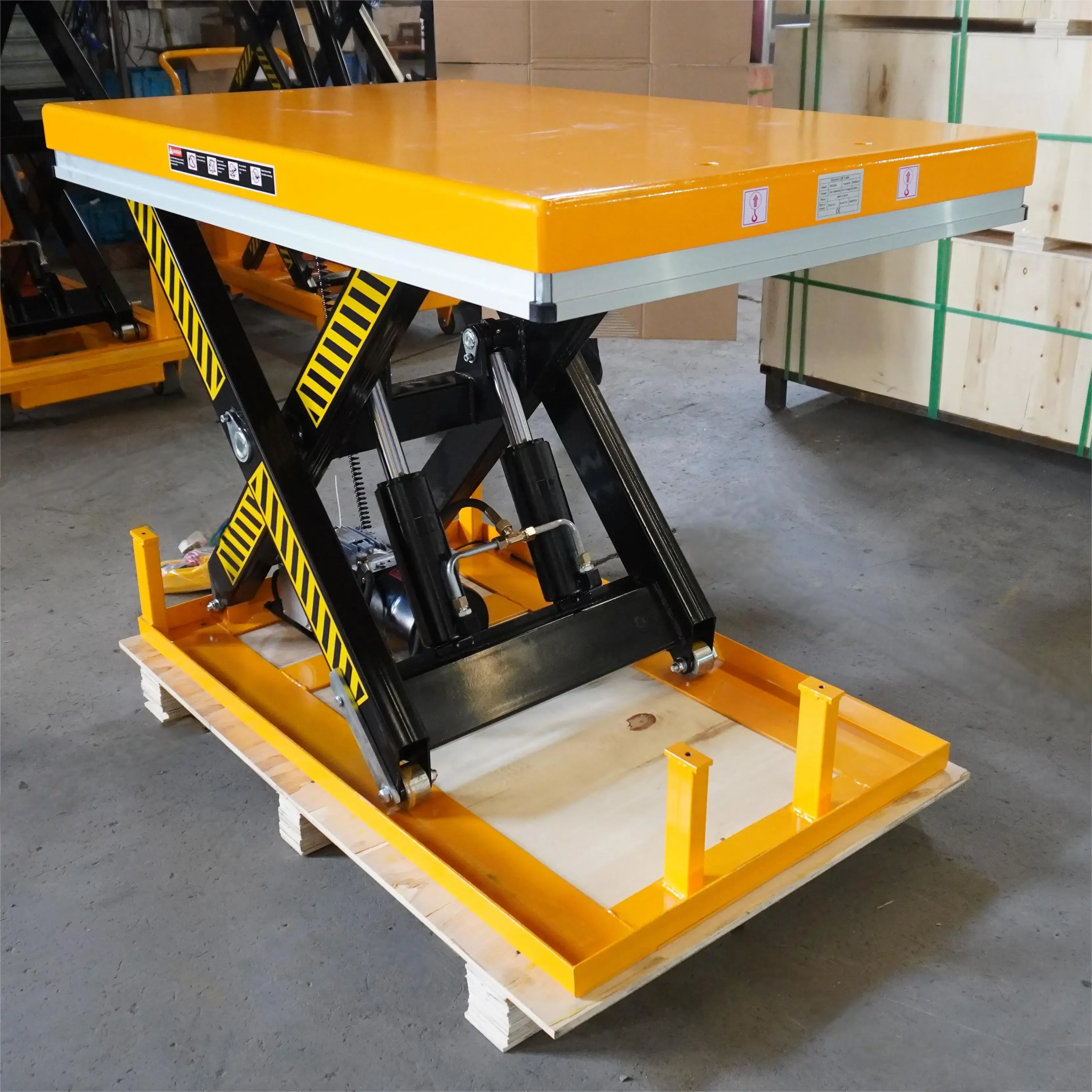 JS Lift Tables 2024 New Innovations Motor 2Ton Fixed Scissor Lift Electrical Lifting Platform
