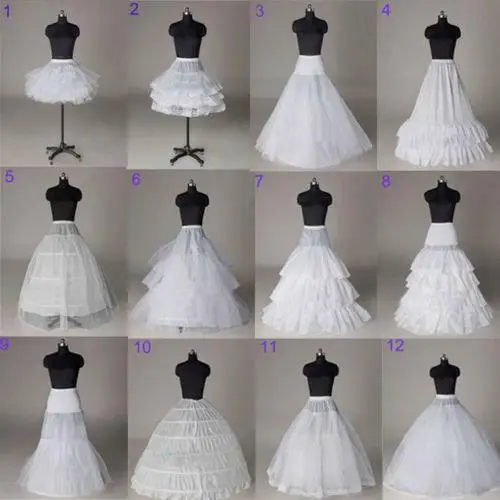 สีขาวเจ้าสาว Petticoat Crinoline Slips Underskirt สำหรับงานแต่งงานชุดแต่งงาน