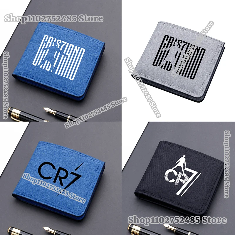football stars Cristiano Ronaldo Wallets Figures Printed Purses Convenient Money Bags Card Holders Portable Storage Short Wallet