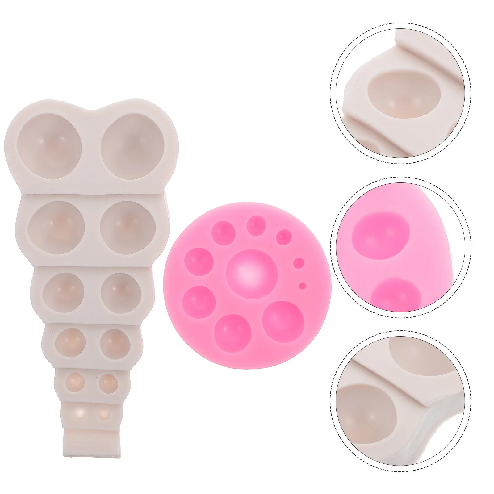 

Набор из 2 силиконовых форм для шоколада в форме жемчужин, антипригарные, для быстрого извлечения, инструменты для выпечки, кухонные принадлежности, для десертов