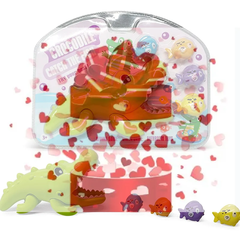 

【BS】Crocodile Eating Little Fish Game Puzzle Bath Toy For Boys Girls Birthday Xmas Gift Kids Bathroom Shower Toy