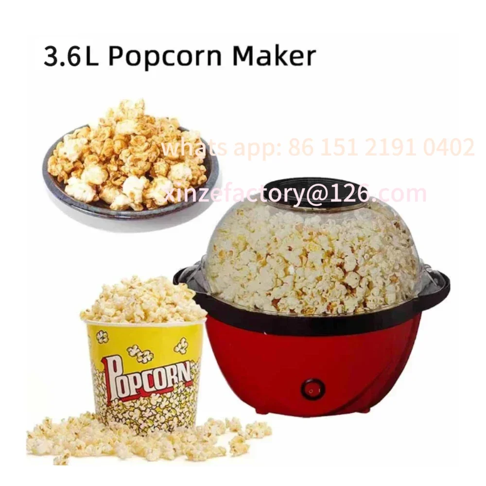

Customizable 3.6L Small Electric Air Home Theater Popcorn Fully Automatic Popcorn Machine Nostalgia Mini Home Use