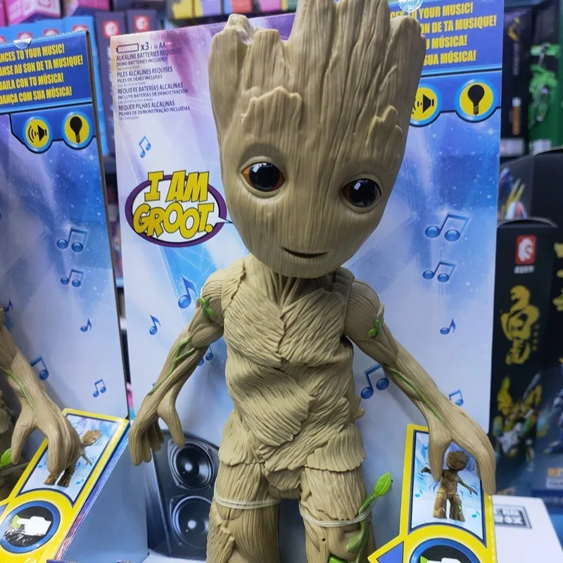 Dancing Swing C0225 Guardians of the Galaxy 2 Groot PVC Statue Action Figurine Desk Collectible Anime Model Toys Figures Gift