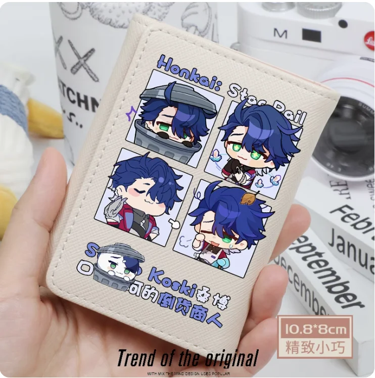 Anime Honkai: Star Rail Sampo Koski Fashion Wallet, PU Purse, Card Coin Hasp Money Bag, Cosplay Gift, B115