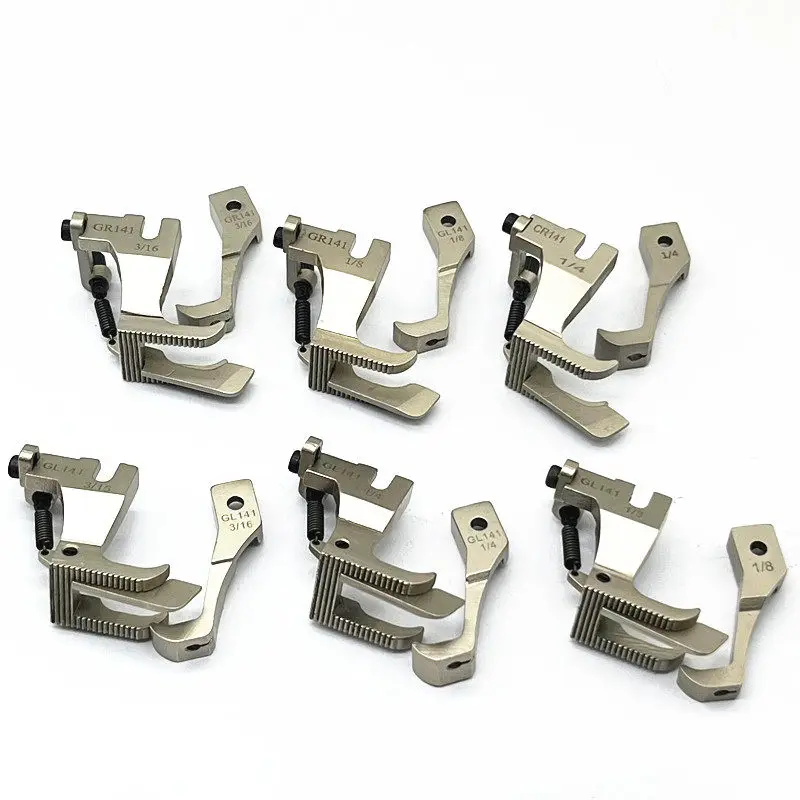 

Компьютерный синхронный пресс-фут Gr141 Gl141 для левого и правого ножа, с ограничителем по краю, для толстых материалов, с ограничением давления линии прижима