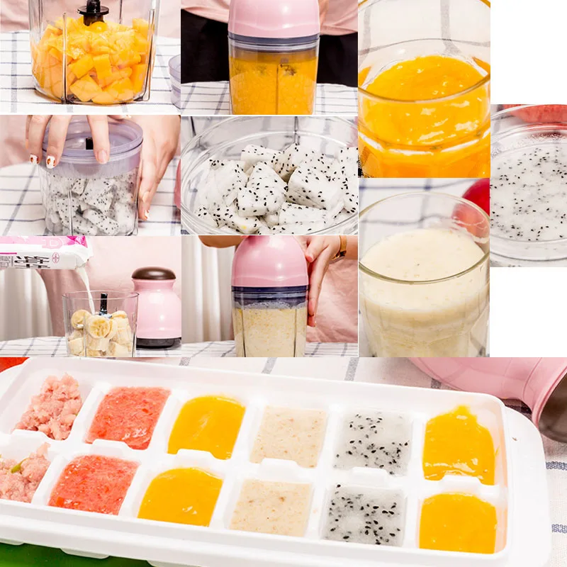 Household Electric Blender Mixer Small Smoothie Blender Baby Food Maker Home Kitchen Meat Grinder Vegetable Chopper Fruit Juicer