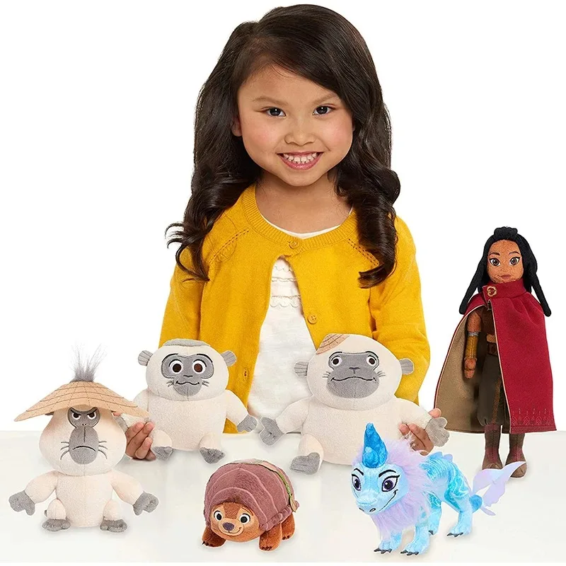 Aoger Raya والتنين الأخير دمية قطيفة سيسو التنين ديان بان أوكا قرد توك لينة أفخم دمية محشوة صبي فتاة عيد الميلاد هدية عيد الميلاد