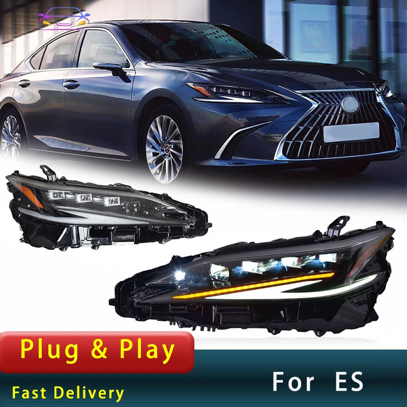 Car Head Light for Lexus ES 2018-2023 ES300 ES250  LED Upgrade DRL Turn Signal Projector Lens Head Lamp Assembly Auto Accessory