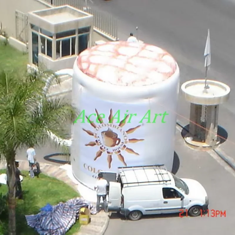 

2017 Hot sale propaganda giant inflatable coffee cup, huge inflatable cup for advertising