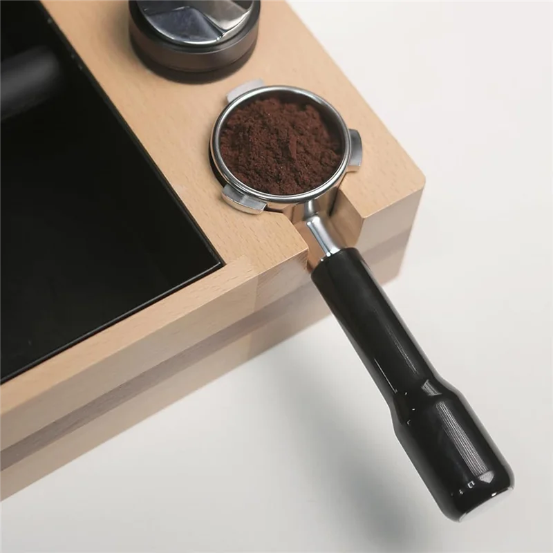 N98R 54 ミリメートル底なしステンレス鋼プロフェッショナルエスプレッソコーヒーポルタフィルターシングルとデュアルカップフィルターバスケット簡単インスタ