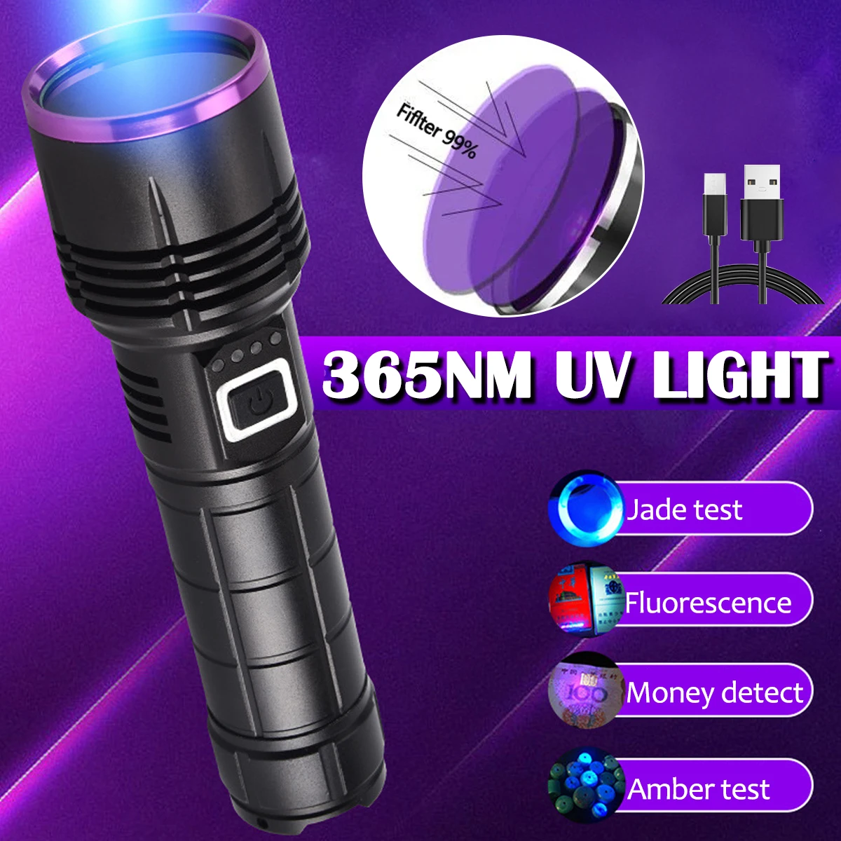 Senter UV 80W 365nm yang Kuat, - Outdoor Lighting Setup ulasan dan harga