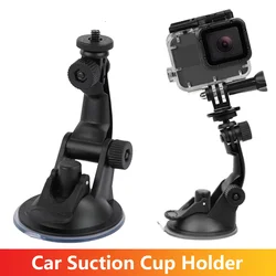 Car Suction Cup Holder 1/4 Car Mount for GoPro Hero 13 12 11 10 9 Insta360 SJCAM SJ4000 AKASO DJI Osmo Action Camera Accessories