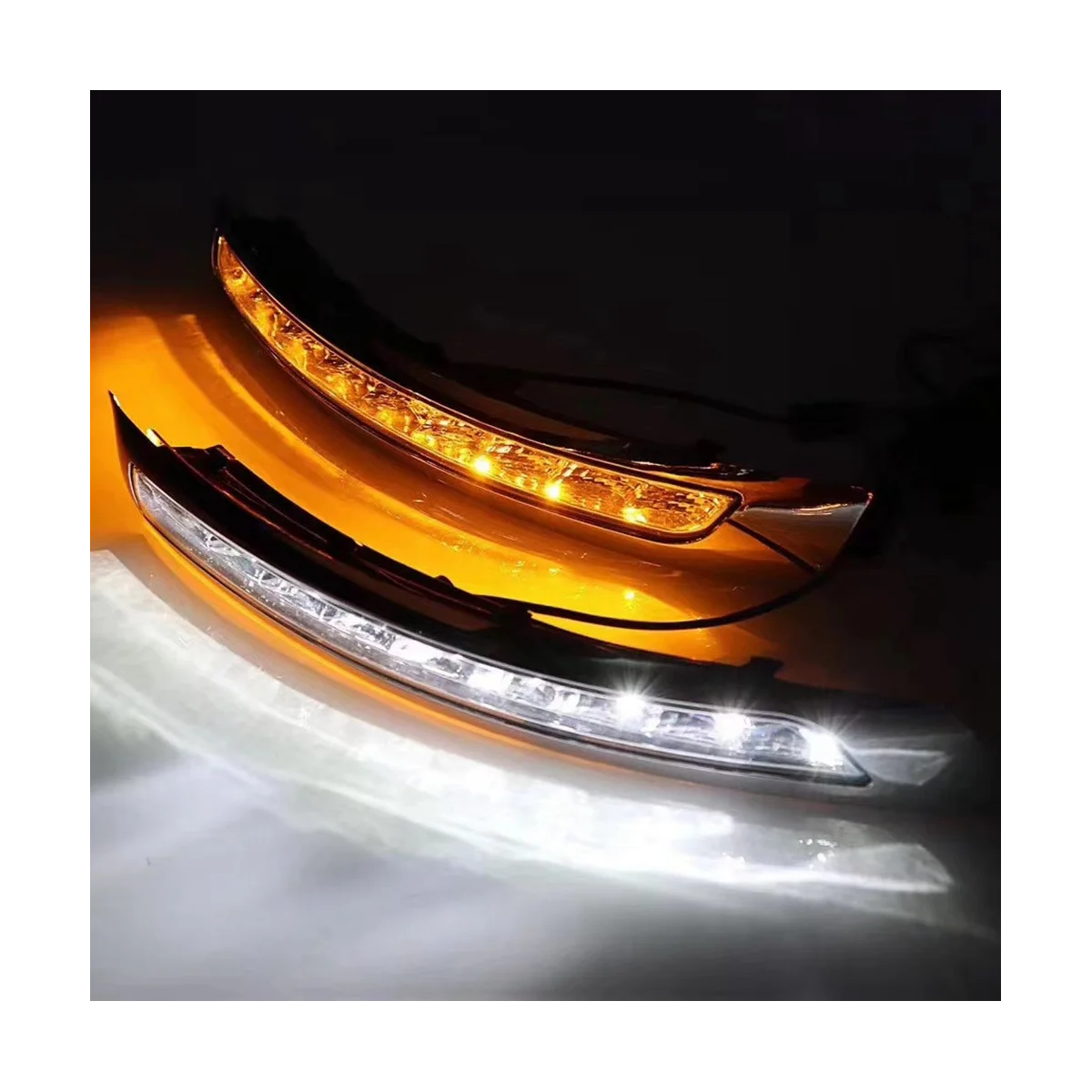 1Pair for Volvo XC90 2007-2013 LED DRL Turn Signal Daytime Running Light Daylight Fog Lamp