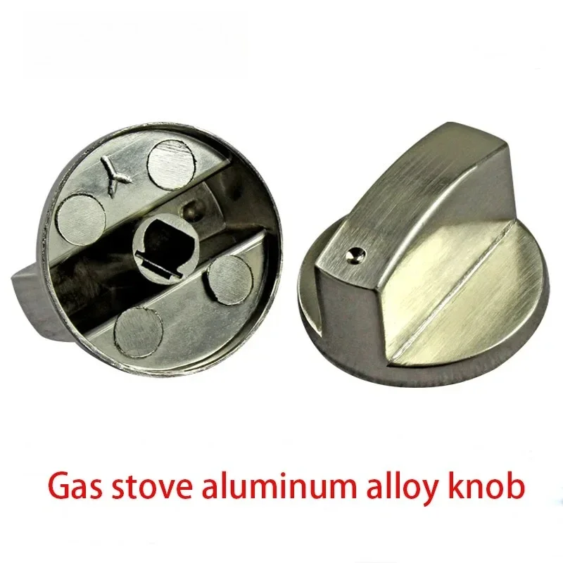 WZ-2 pcs 8mm universal gas stove switch knob accessories zinc alloy button gas stove ignition switch knob universal left 45 degr