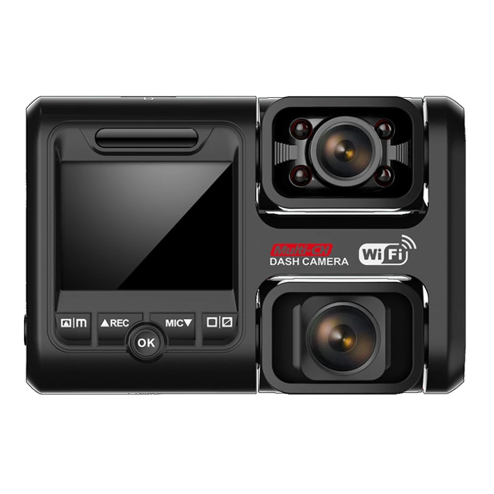 

4K + 2160P WIFI GPS-регистратор с двумя объективами, двойная камера, видеорегистратор D30H
