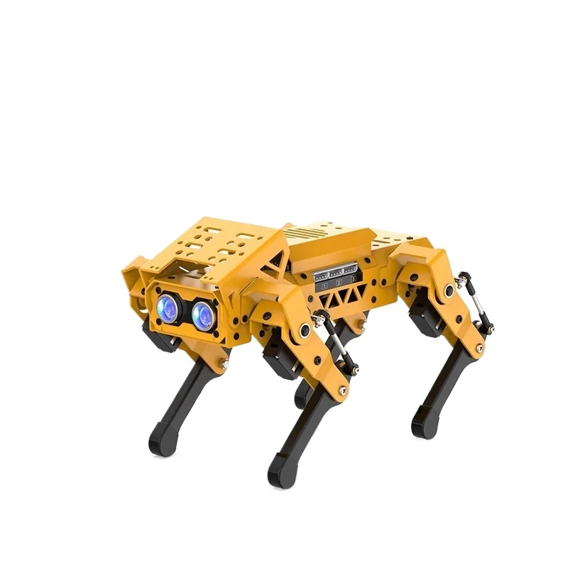 Robot Perro Cuatropiés Inteligente con IA Visual Biónica/Programación Gráfica con Python