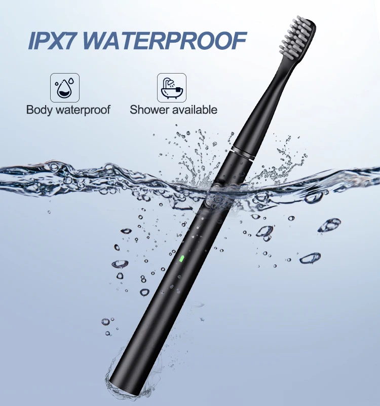 Electric Toothbrush Ultra Thin Intelligent Sonic Electric Toothbrush 3 Operating Modes Type-C Charging Interface Whitening Teeth