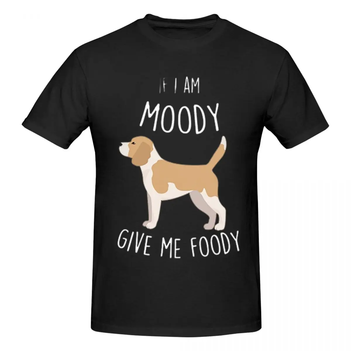 Lemon Beagle Moody Foody Men T-Shirt Fashion Oversized T Shirts Men's Crew Neck Cotton Tees Short Summer Male