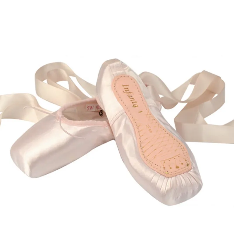 2024 Sale Women Quality Ladies Professional Ballet Pointe Dance Shoes With Ribbons Shoes Woman Zapatos De Baile