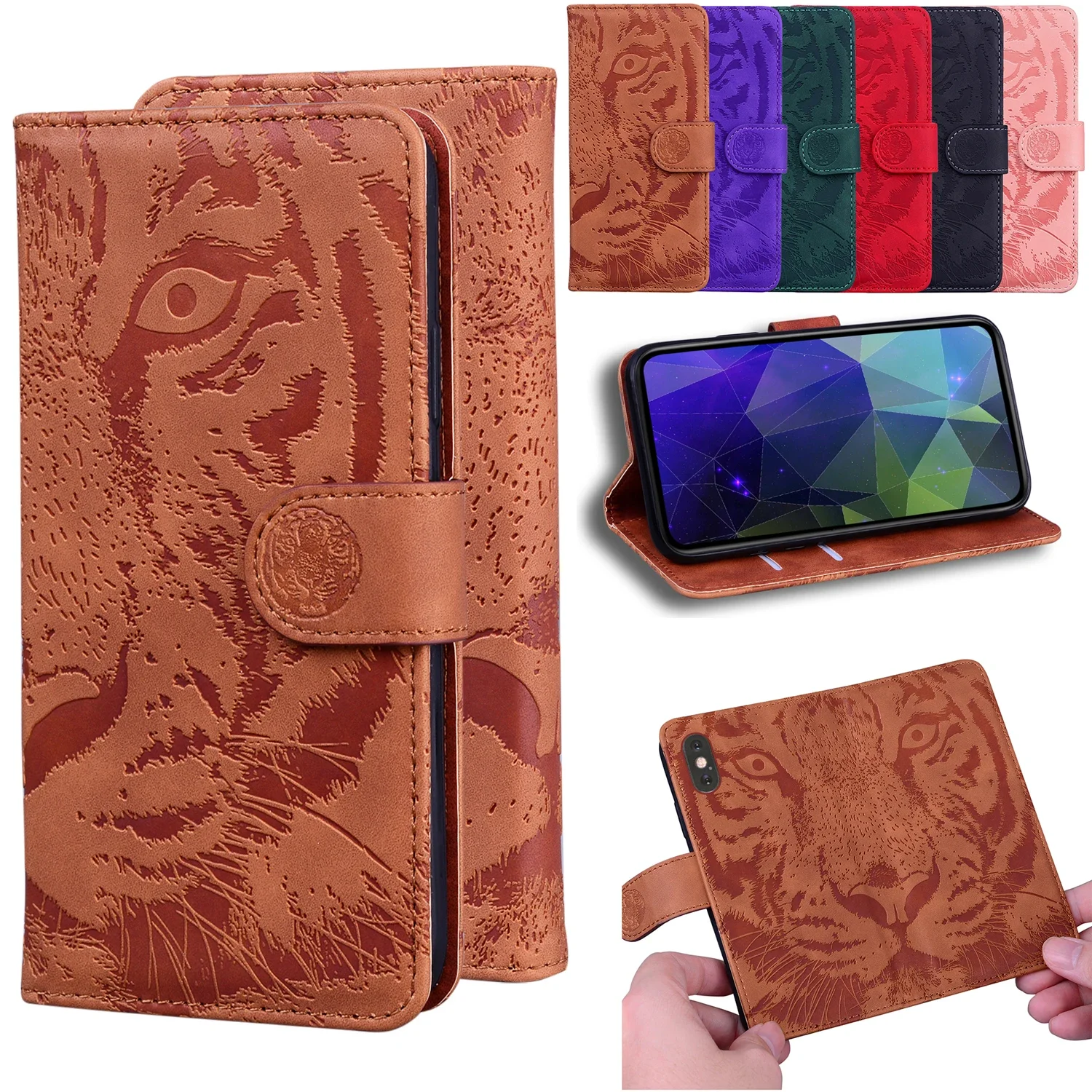 Stand Flip Wallet Case For Realme Narzo 60x 60 50 50i 50A 30 30a 20 10A 20A N53 n55 Prime Pro 5G Leather Protect Cover