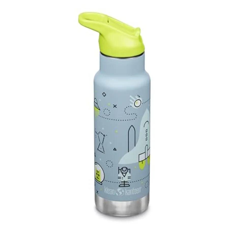 

12 oz Classic Kid's Insulated Water Bottle with Flip Seal Sport Cap - Leakproof Cap - BPA-Free - Stainl Steel Material