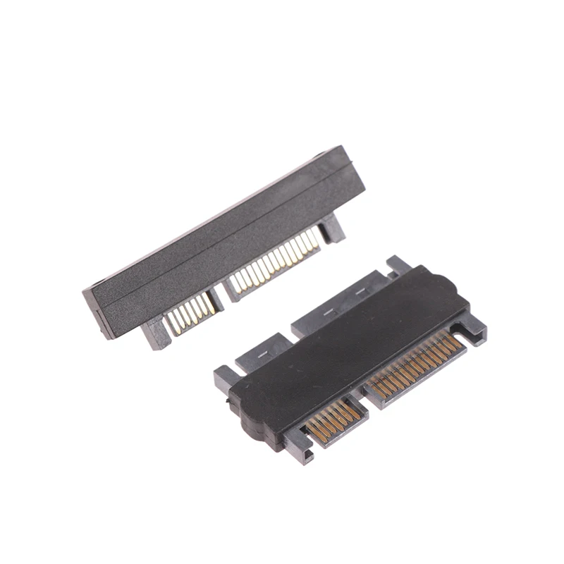 

Hard Disk Drive SATA Male To Male To Female Elbow Data Power Extension Connector HDD 7+15Pin SATA Adapter