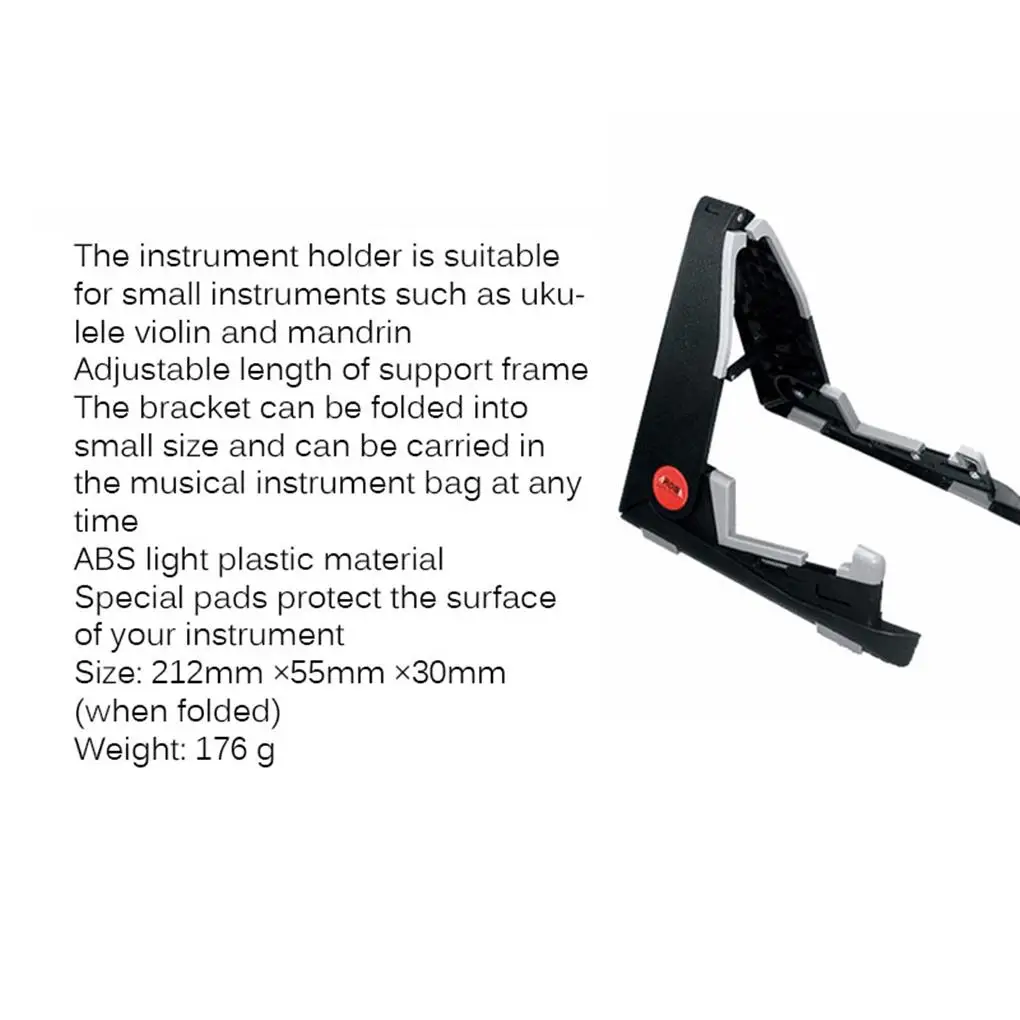 Foldable Guitar Holder Universal Bass Stand Stringed Rack for Displaying