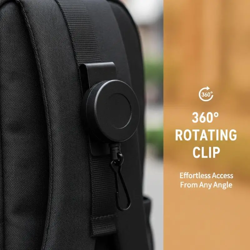 Retractable Anti Loss Easy Pull Keychain Durable Steel Wire Rope with Belt Clip Perfect for Travel Daily Use Gifts