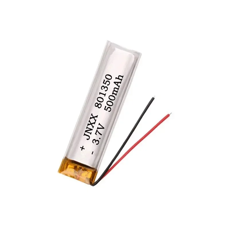 3.7V  801350 500mah Polymer Lithium Battery with Protection Board Used for Small Fan Electric Toothbrush Bluetooth Headset Light