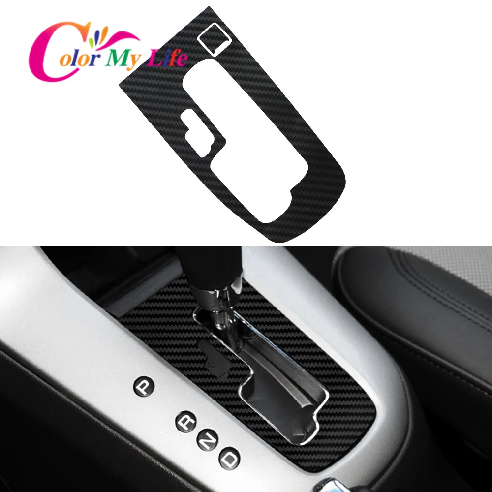 Carbon Fiber Car Gear Head Shift Panel Cover Sticker for Chevrolet Cruze Sedan Hatchback 2009 - 2014 LHD Stickers